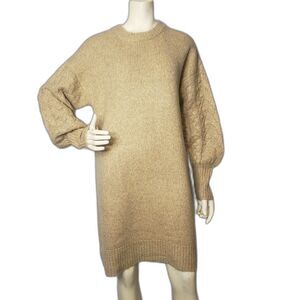 A NEW DAY  Tan Sweater Dress Womens Size Large  NEW